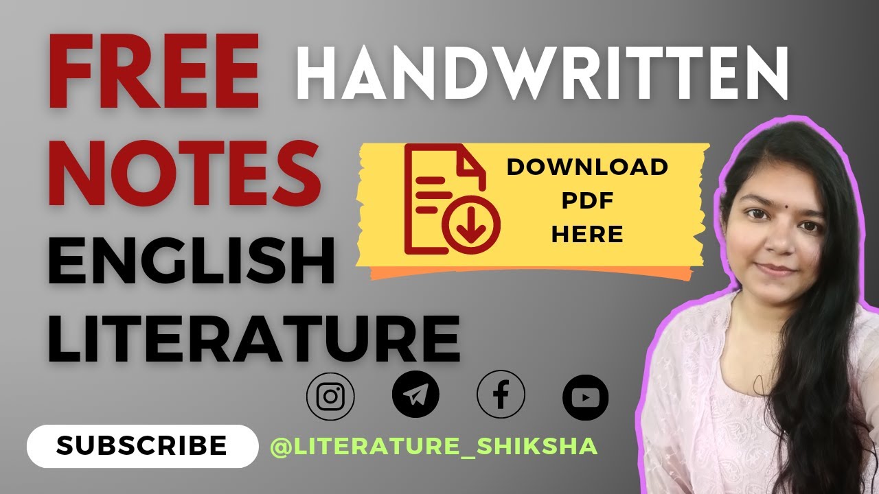 FREE HANDWRITTEN NOTES PDF DOWNLOAD HERE English Literature Notes free-handwritten-notes-pdf-download-here-english-literature-notes