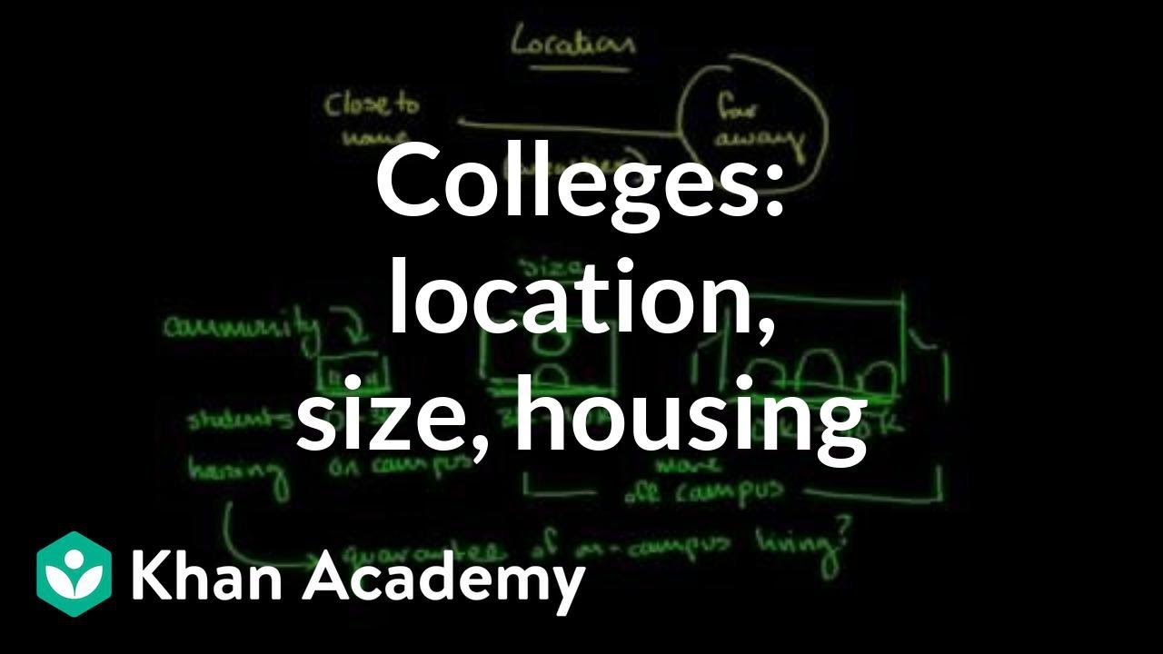 Comparing Colleges Based On Location, Size, And Housing