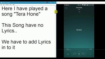 How to add or show Lyrics to Huawei Music Player
