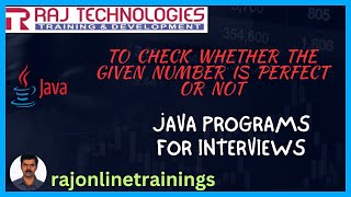 Java Interview Programs - 16 | Java Interview Questions | rajonlinetrainings