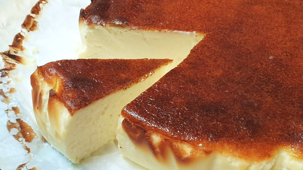 עוגת גבינה אפויה באסקית מהירת הכנה מיוחדת ללא מיקסר @bkalykalut7