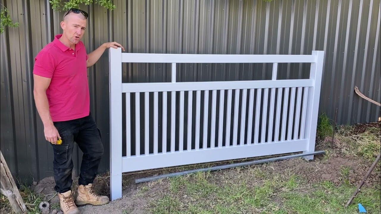 How To Install A Semi Privacy PVC Fencing Panel YouTube
