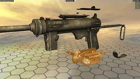 M3 Grease Gun Submachine Gun - Step By Step Disassembly & Reassembly