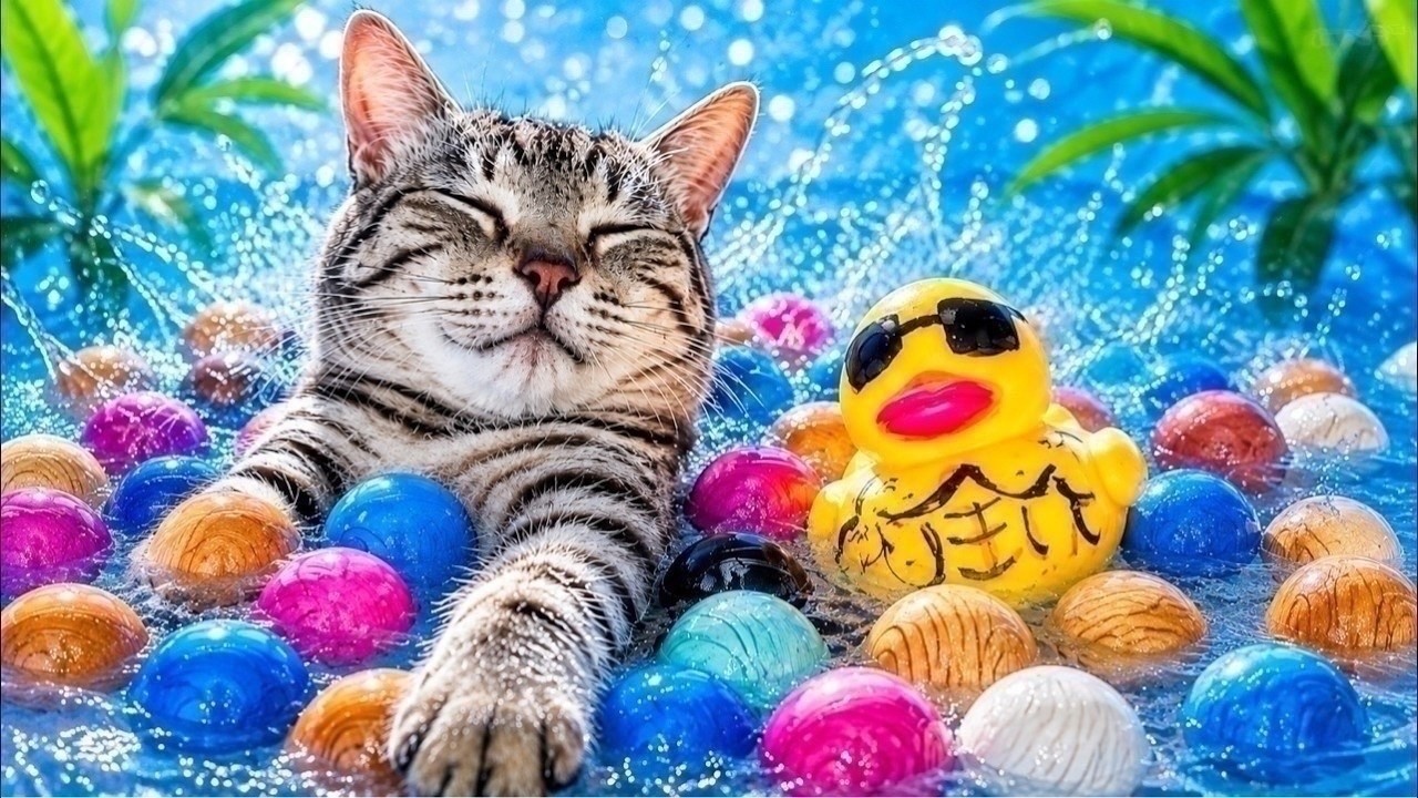 🔴良く眠れる水音🥱💤😼Cat & Water ASMR