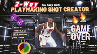 BEST 2-WAY PLAYSHOT BUILD IN 2k22 CURRENT GEN! INSANE GUARD BUILD!