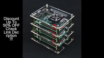 3 Layer Raspberry Pi Acrylic Case Clear Box Cover + Cooling Fans for Raspberry Pi 4B 3B+ 3B DIY Clus