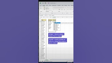 How to Count Unique data in Excel. #excelshorts #excel