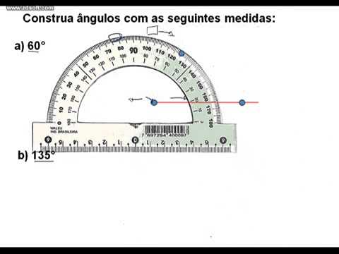 CONSTRUIR E MEDIR ÂNGULOS UTILIZANDO O TRANSFERIDOR