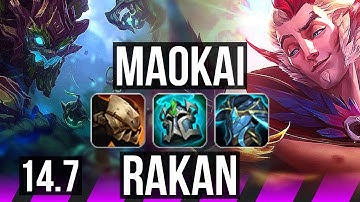 MAOKAI & Ezreal vs RAKAN & Senna (SUP) | 24k DMG, 800+ games, 6/5/27 | EUW Master | 14.7