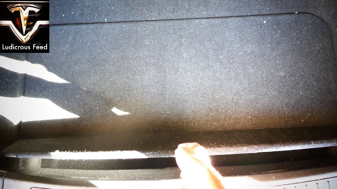 elon gold I discovered my Tesla's secret storage trapdoor