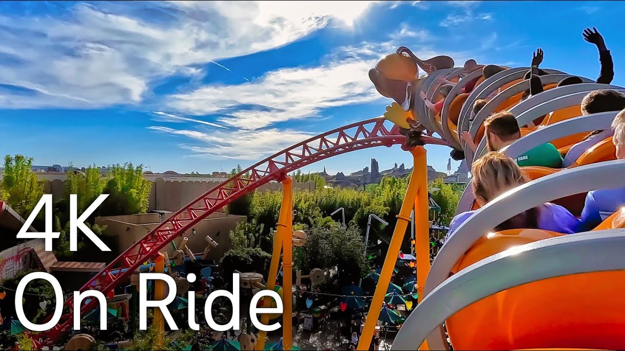 4K] Rock n Roller Coaster Front Row POV - High Speed Indoor Coaster -  Disney's Hollywood Studios 