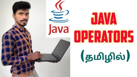 Operators in java || JAVA in tamil