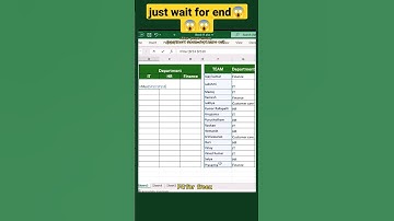 how to separate employees in department wise| #excel #shorts #viral #tricks #reels #tips #jobs