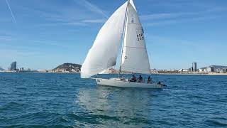 Como evitar el error típico al izar el Genaker que puede impedir arriarlo. [Escola Port]