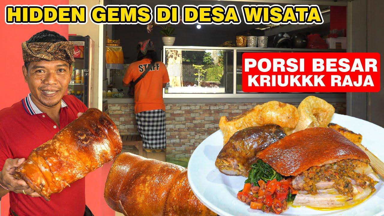 HIDDEN GEMS DI DESA WISATA 😍 PORSI BESAR KRIUKKK RAJA - BABI GULING BUK AMEL