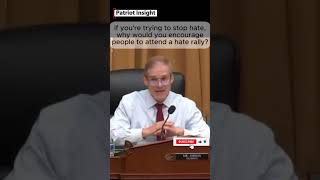 Jim Jordan ERUPTS at SPLC President: "If You're Fighting Hate, Why Encourage a Hate Rally? #congress