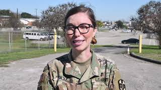 Maj. Amberlie Silva, SGS, Army Reserve MRTC discusses her EFMB Testing Experience. (2019)