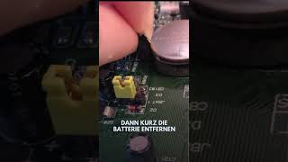 BIOS Passwort Reset: Batterie entfernen! #bios #biospasswort