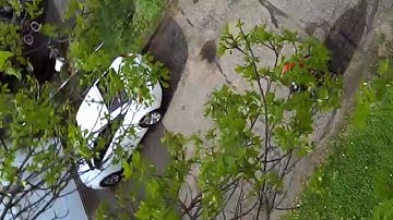 Syma X5C-1 caught in tree on second flight