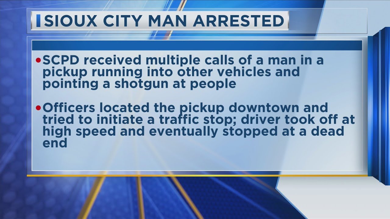 Sioux City Man Arrested After High Speed Chase - YouTube