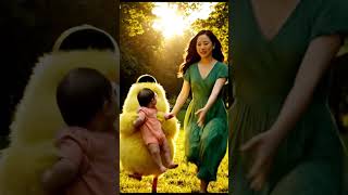 🐥❤️ Brave Chick Saves Little Baby from Evil Man! 👶🖤