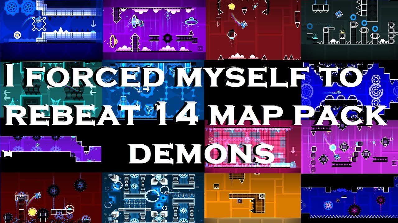 rebeating a bunch of map pack demons || Geometry Dash 2.2 - YouTube