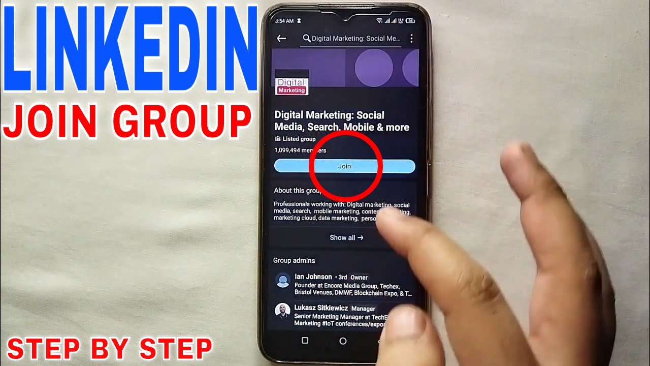 How To Join A Group On LinkedIn 🔴 - YouTube