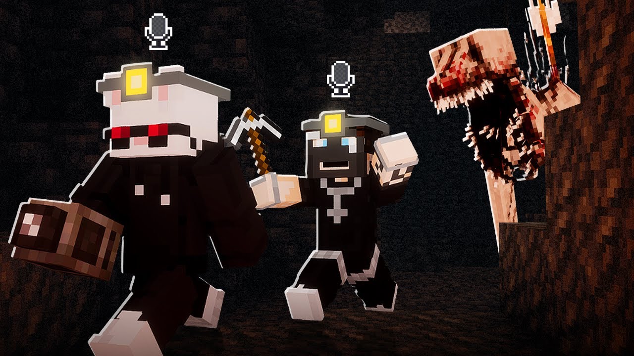 We Tried Cave Diving in Horror Minecraft