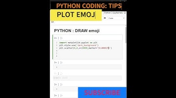 PYTHON PLOT EMOJI SCATTER PLOT  #youtubeshorts #viral #coding #shorts #pythontutorial #trending