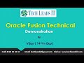 Oracle Fusion Technical Training | Latest Cloud Technical Demo | R13