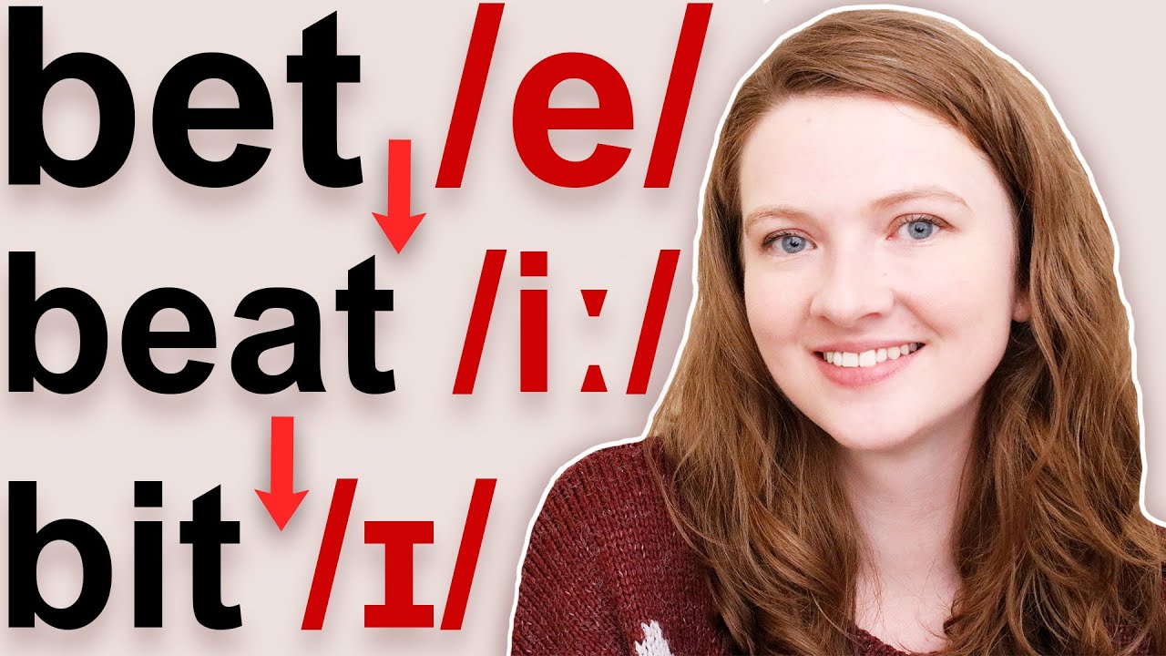 to Pronounce /e/ /ɪ/ /iː/ | bet, bit, beat / set, sit, seat - YouTube