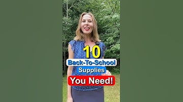 10 BACK TO SCHOOL SUPPLIES YOU NEED 🎒 | Learn Spoken English #vocabulary #learnenglish #english
