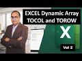TOCOL and TOROW function
