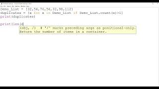 how to find duplicates in a list in Python