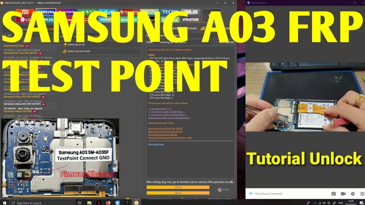 CARA BYPASS FRP SAMSUNG A03 ANDROID 12 TEST POINT