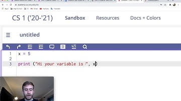 Variable Basics Intro - CMU CS Academy 2.2.4