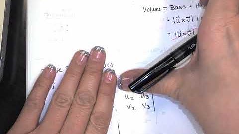 17. Cross Product - Part 4 - Volume of a Parallelepiped