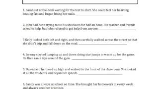 character traits worksheet