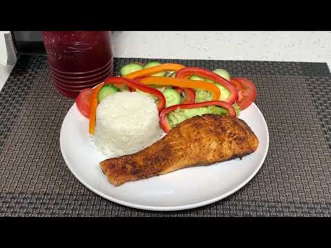 salmon en la freidora de aire