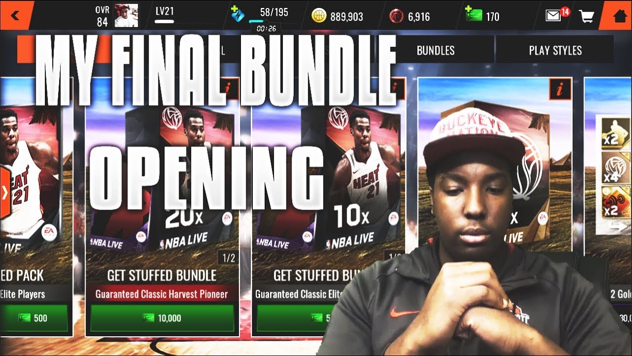 MY FINAL BUNDLE OPENING FOR NBA LIVE MOBILE 18