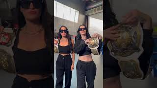 Tag Team Champions Paige &amp; Brie Bella have arrived | #WWE