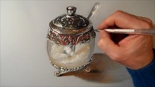 ⁣Drawing a Sugar bowl, Time Lapse