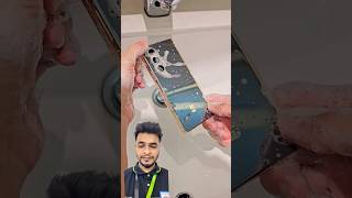 Feel the advanced waterproofing of Samsung fold W24 Samsung mobile phone folding #shorts #viral