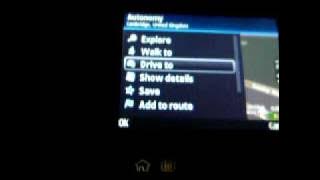 Nokia E71 Running Ovi Maps Sat Nav