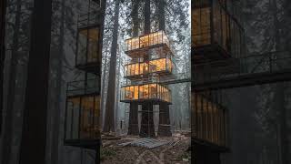 Epic Glass Treehouse Build in the Forest 🌲✨ | Dream Luxury Cabin