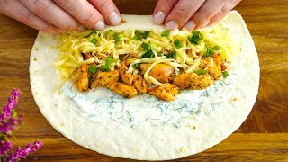 New chicken tortilla recipe. Just wrap the chicken in a tortilla and you will be surprised by