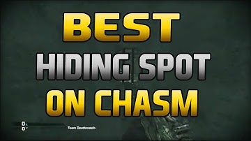 COD Ghosts - Best Hiding Spot on Chasm! (COD Ghosts Glitches & Spots)