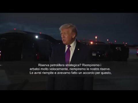 Video Crisi Iran, Trump: Rilasceremo al più presto riserve strategiche petrolio