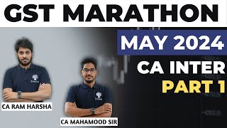GST MARATHON | GST REVISION | MAY 2024 EXAMS | NEW SCHEME | CA INTER | TIME STAMPS FOR TIPICS screenshot 3