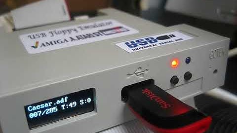 Amiga, Amstrad, Atari ST USB Floppy Emulator with OLED and Buzzer